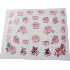 Наклейки на самоклеющейся основе "Pink Flower" 3D NR03