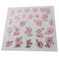 Наклейки на самоклеющейся основе "Pink Flower" 3D NR05