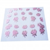 Наклейки на самоклеющейся основе "Pink Flower" 3D NR07
