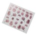 Наклейки на самоклеющейся основе "Pink Flower" 3D NR18 Наклейки на самоклеющейся основе "Pink Flower" 3D NR18