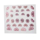 Наклейки на самоклеющейся основе "Pink Flower" 3D NR19