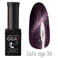GGA prof Gel Polish "Cats Eye" №34