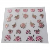 Наклейки на самоклеющейся основе "Pink Flower" 3D NR11