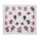 Наклейки на самоклеющейся основе "Pink Flower" 3D NR21