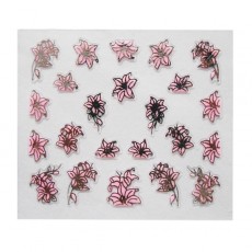 Наклейки на самоклеющейся основе "Pink Flower" 3D NR21