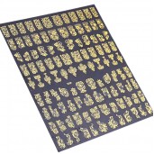 Наклейки на самоклеющейся основе 108 шт 3D "Gold"