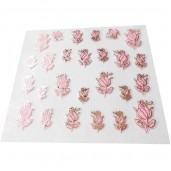 Наклейки на самоклеющейся основе "Pink Flower" 3D NR02