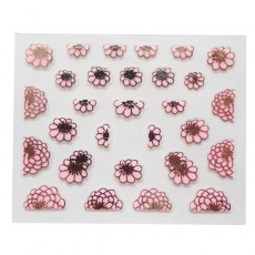 Наклейки на самоклеющейся основе "Pink Flower" 3D NR22